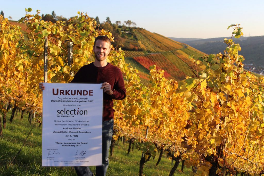 Andreas Dobler, bester Jungwinzer Württembergs