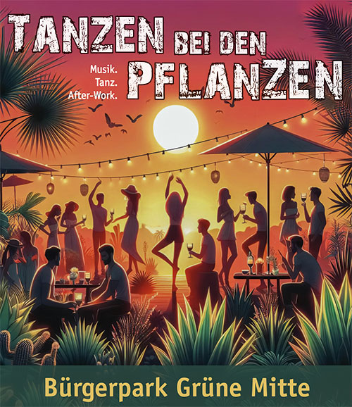 Tanzen bei den Pflanzen: Musik, Tanz, After-Work im Bürgerpark Grüne Mitte, Weinstadt